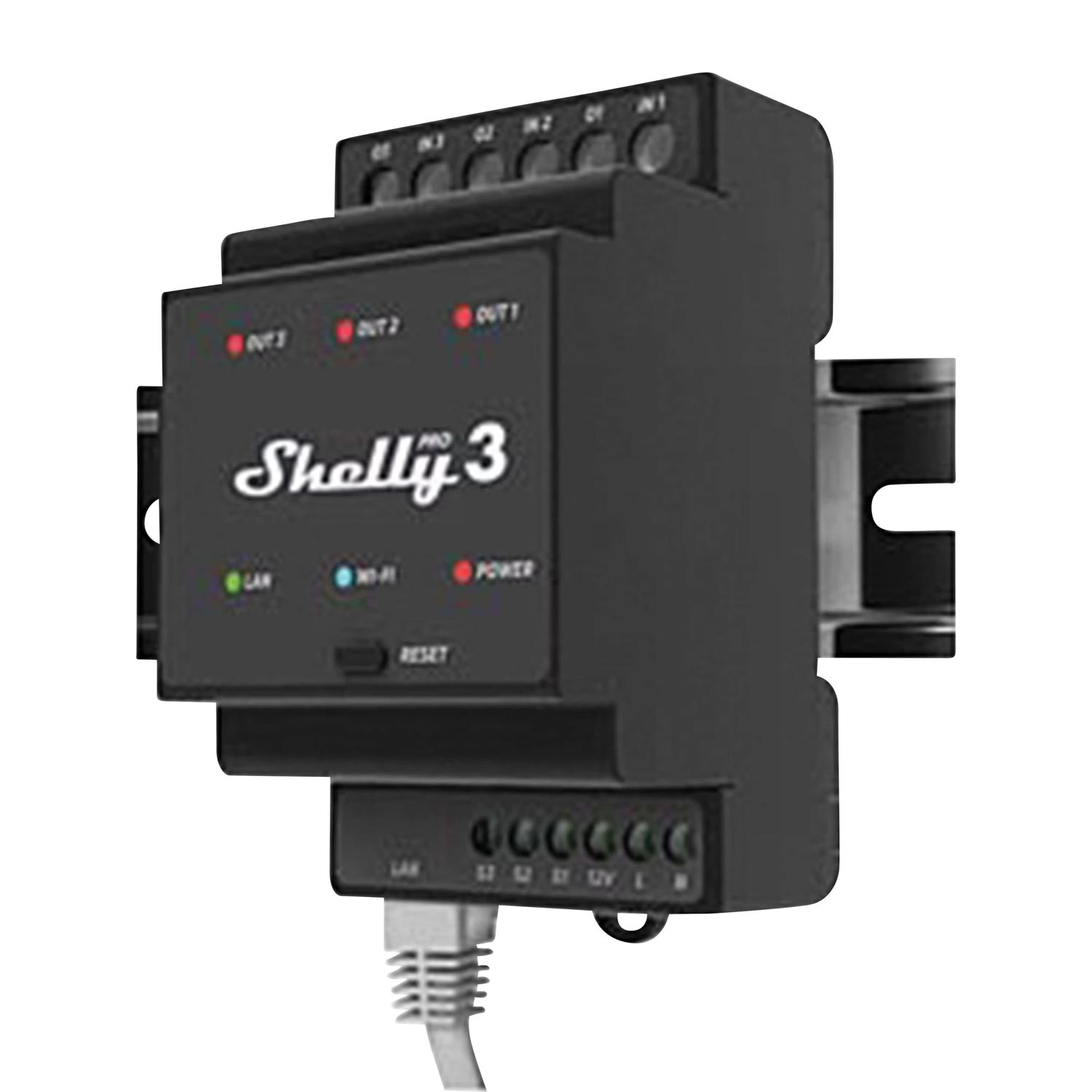 Shelly Pro 3 Smart DIN-Schienen Relais