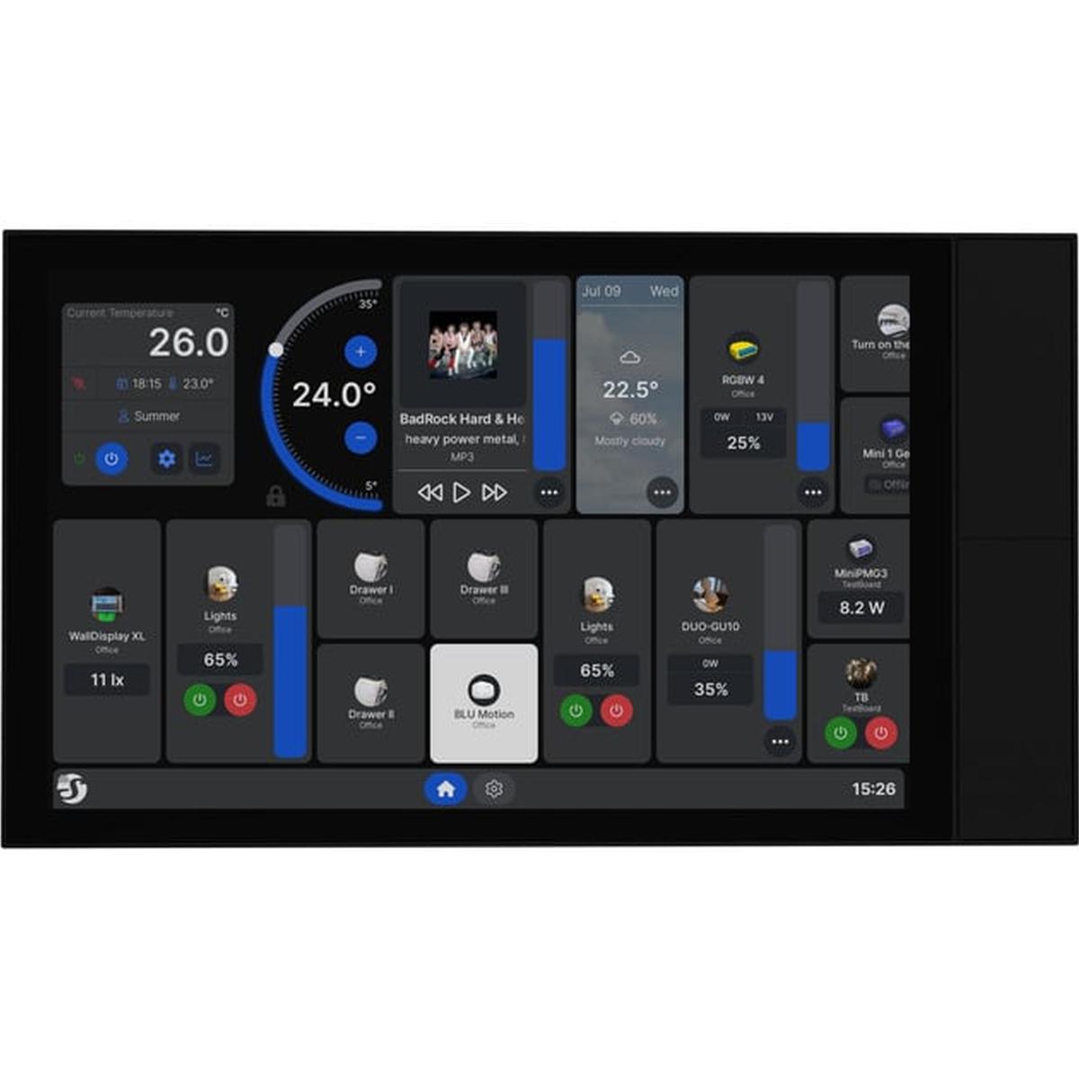 Shelly Wall Display XL Smart-Home-Bedienfeld schwarz