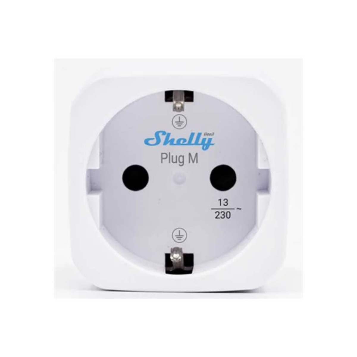 Shelly Plug M Gen3 WLAN Smart-Steckdose mit Leistungsmessung 2er-Pack weiß