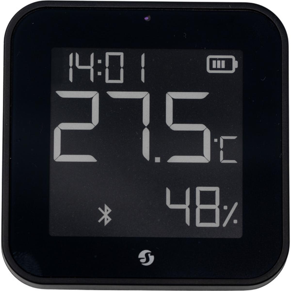 Shelly BLU H&T Display ZB Temperatur- und Luftfeuchtigkeitssensor schwarz
