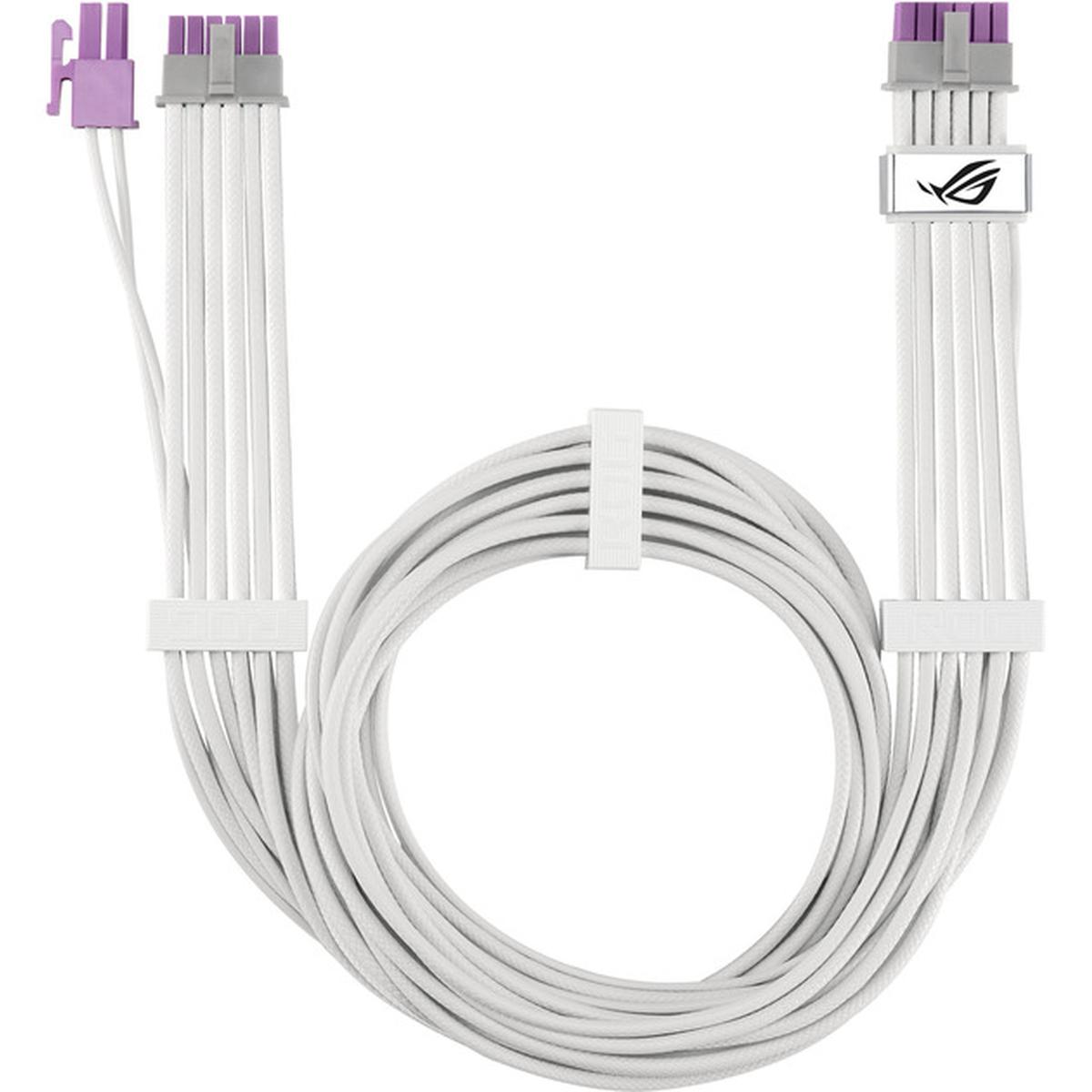 Asus ROG Equalizer White 12V-2x6 PCIe-Kabel weiß