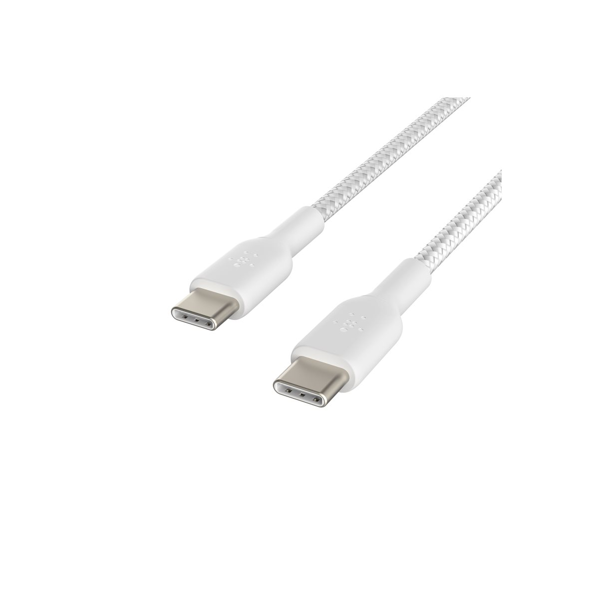 Belkin BoostCharge 2m geflochtenes USB-C/USB-C Kabel weiß