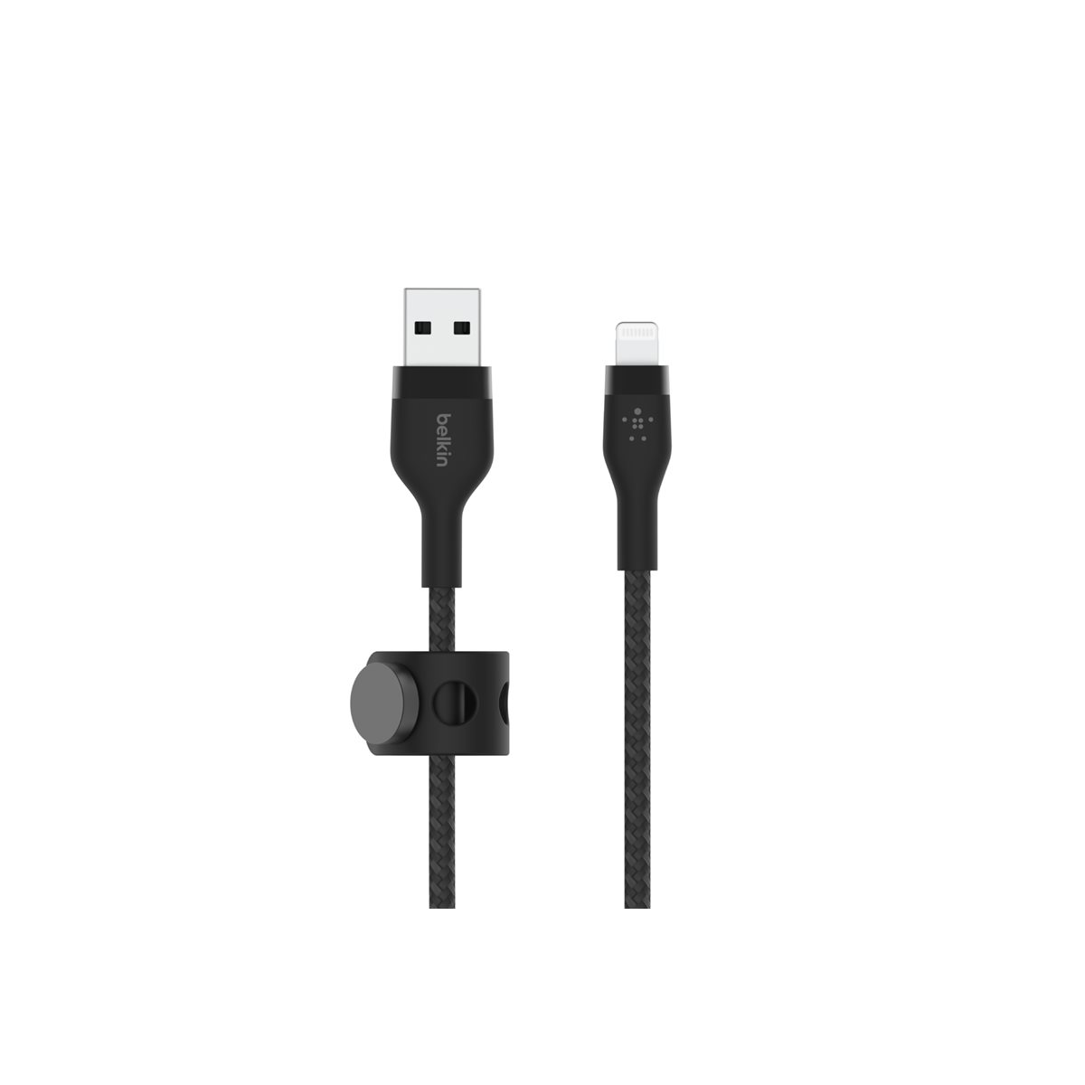 Belkin BoostCharge Pro Flex geflochtenes USB-A/Lightning-Kabel 2m schwarz