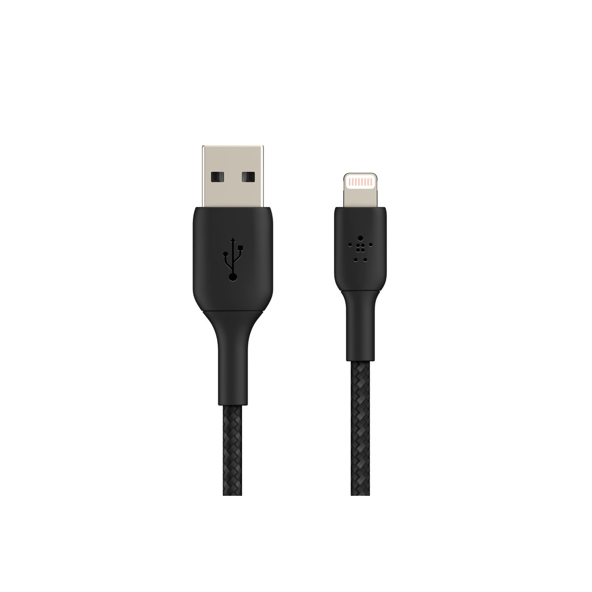Belkin geflochtenes Lightning/USB-Kabel 1m schwarz