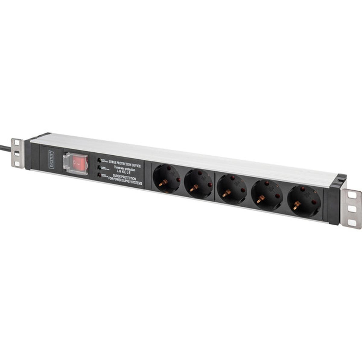 DIGITUS 19 Zoll 5-fach Steckdosenleiste