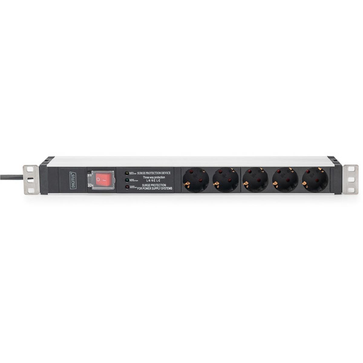 DIGITUS 19 Zoll 5-fach Steckdosenleiste