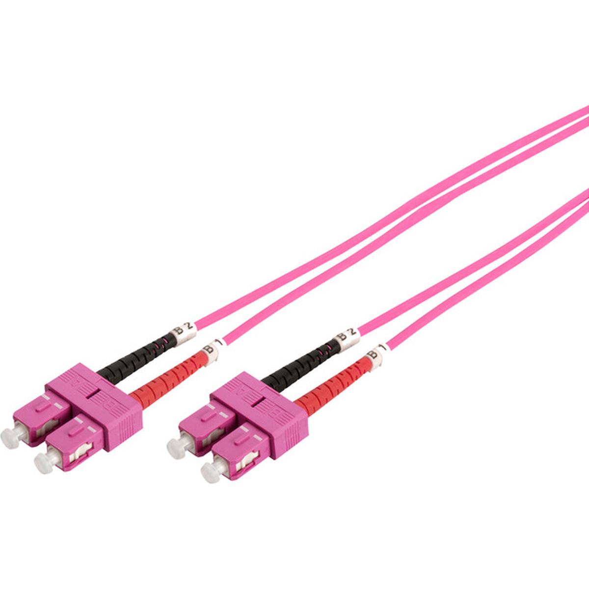 DIGITUS DK-2522-03-4 LWL Patchkabel OM4 SC/SC Duplex 3 m violett