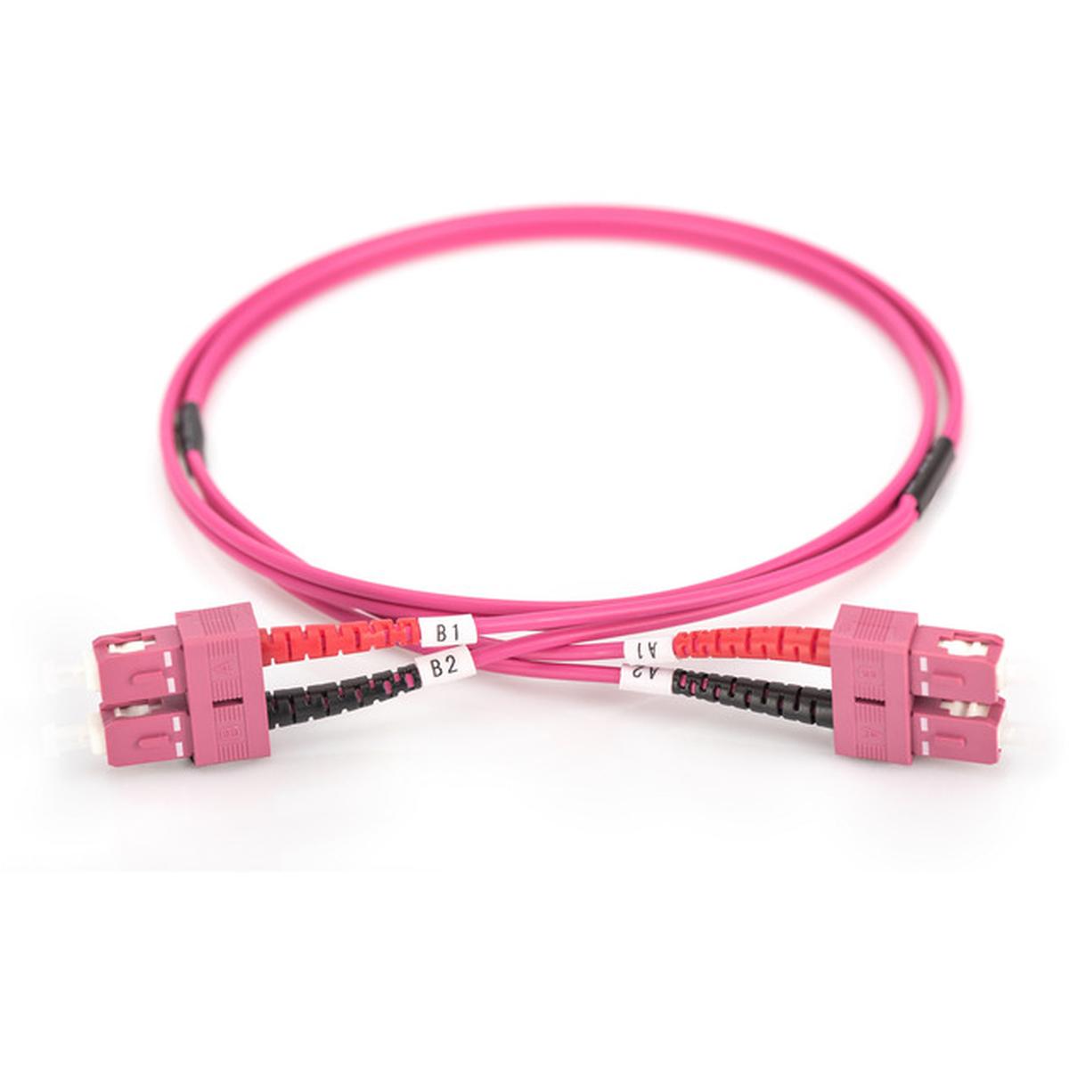 DIGITUS DK-2522-03-4 LWL Patchkabel OM4 SC/SC Duplex 3 m violett