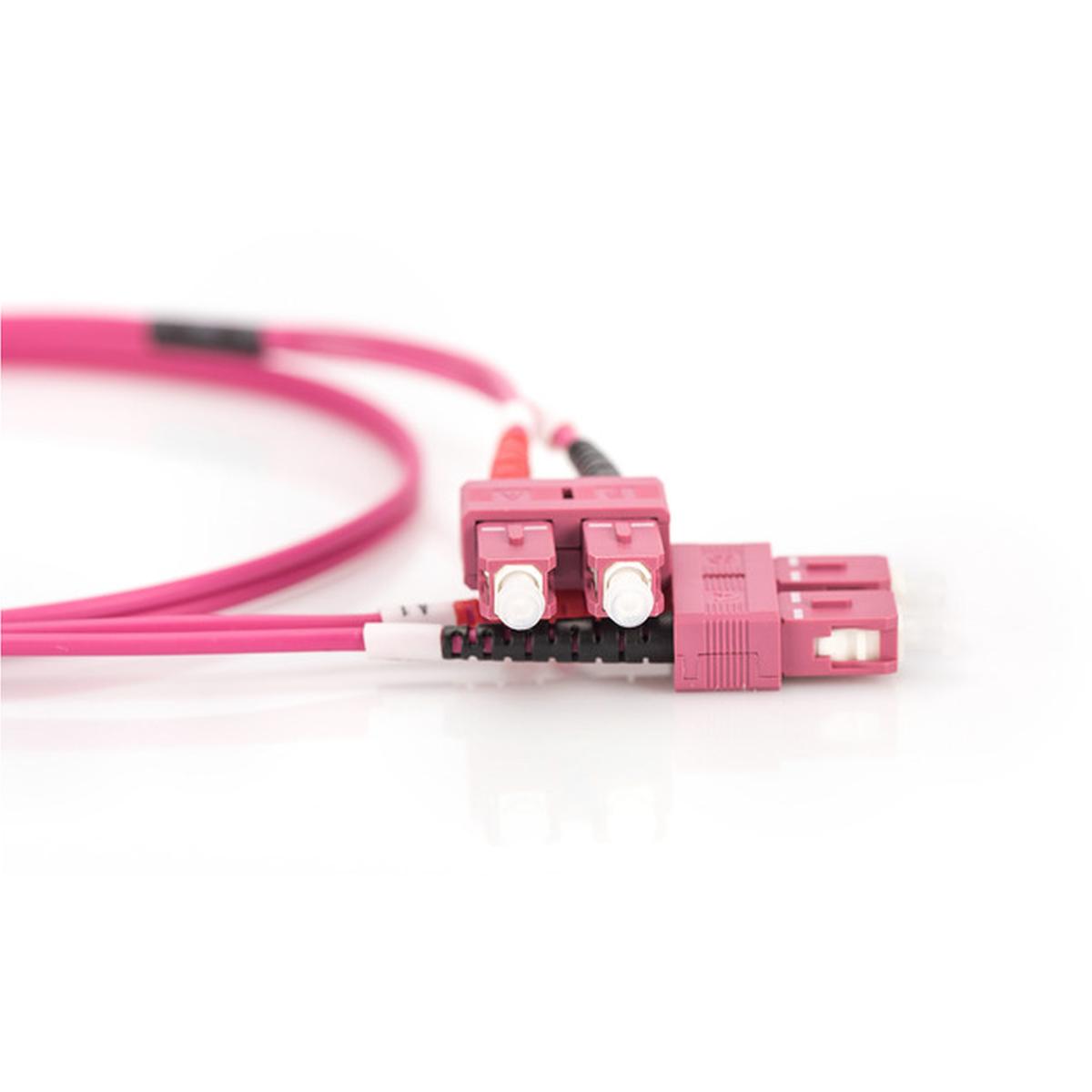 DIGITUS DK-2522-03-4 LWL Patchkabel OM4 SC/SC Duplex 3 m violett