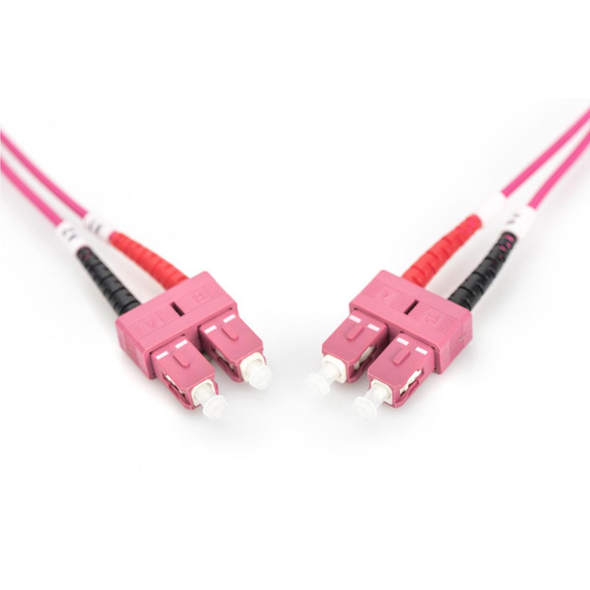 DIGITUS DK-2522-03-4 LWL Patchkabel OM4 SC/SC Duplex 3 m violett