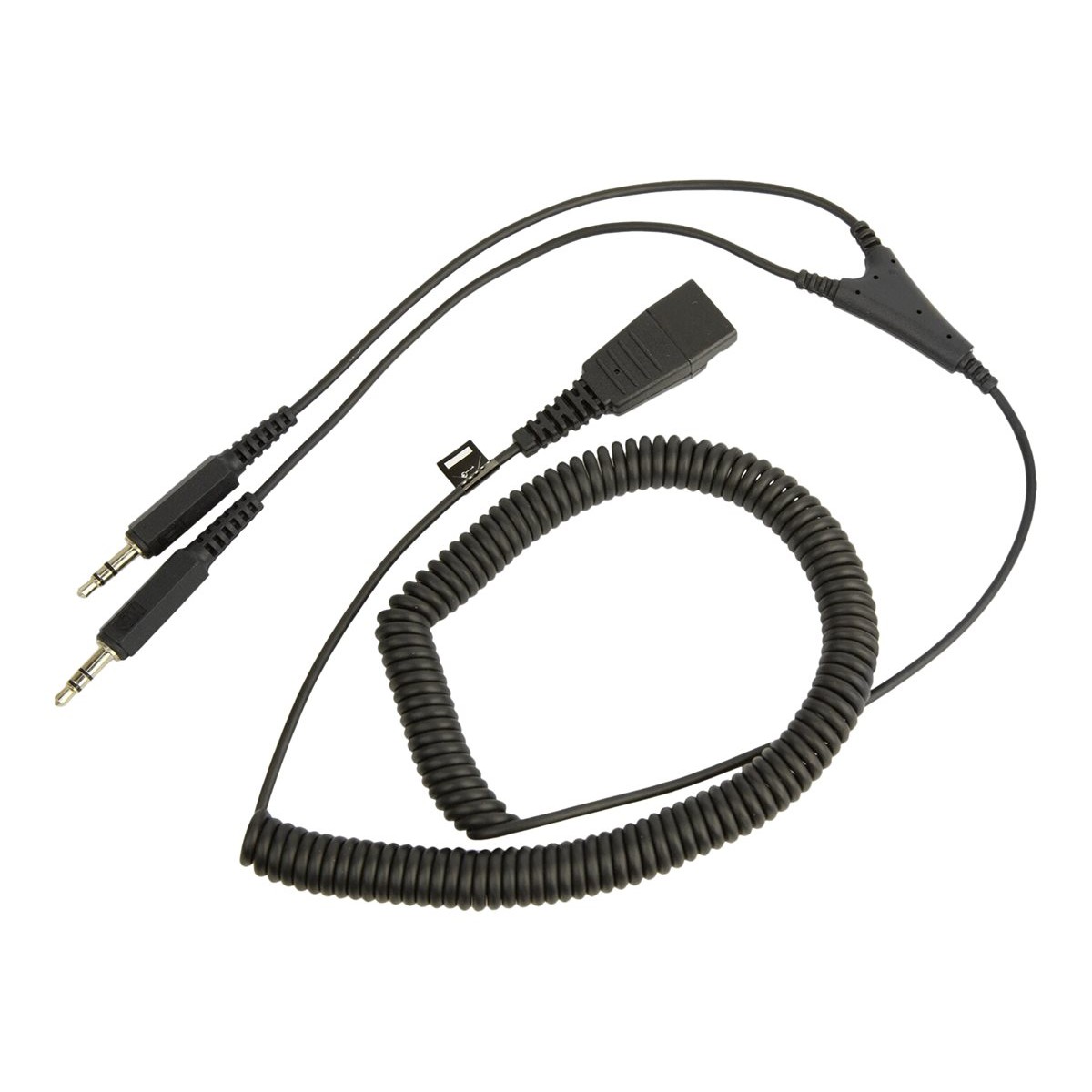Jabra QD auf 2x 3,5mm Klinke Soundcard-Kabel 2,0m