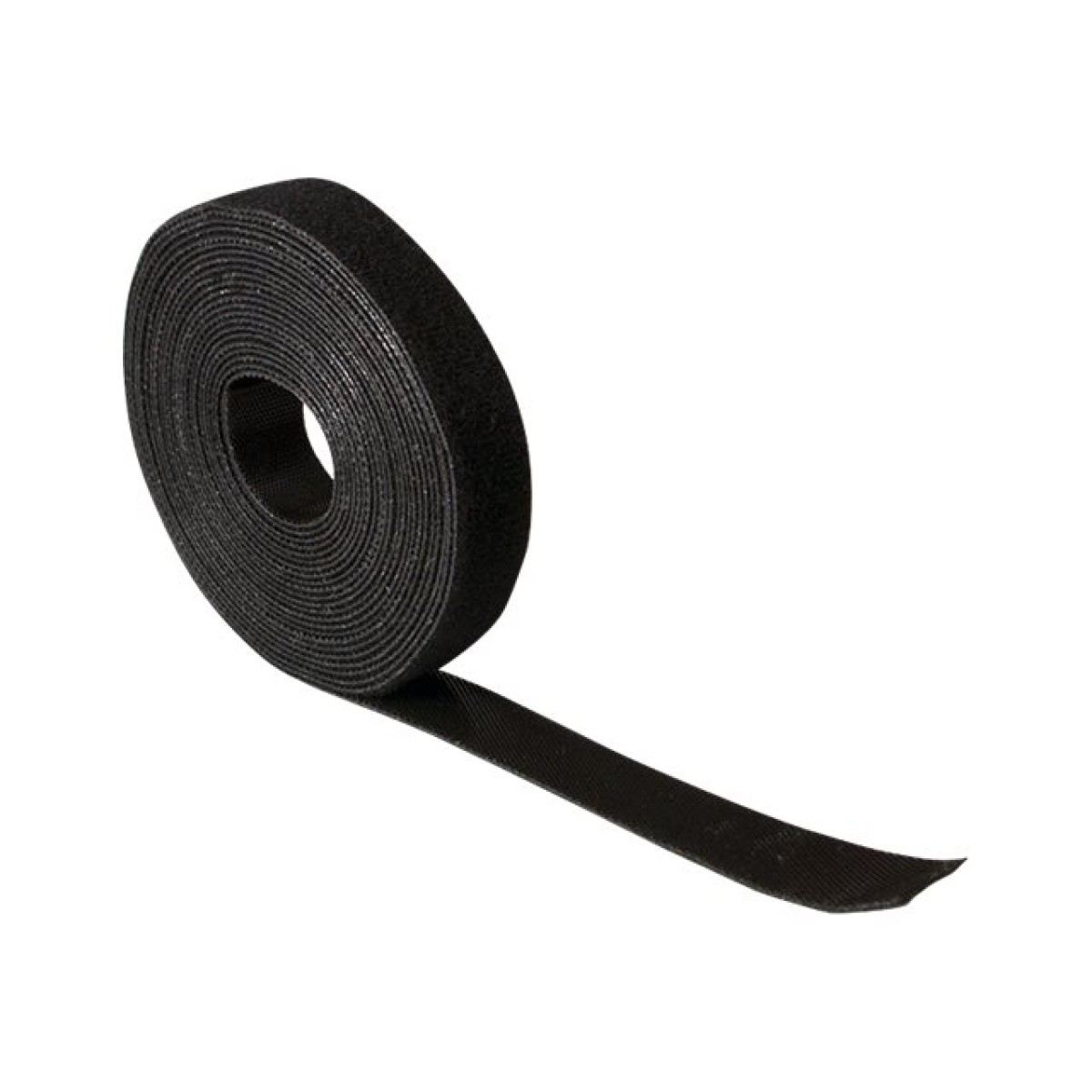 LogiLink 10m Klett-Kabelbinderrolle schwarz