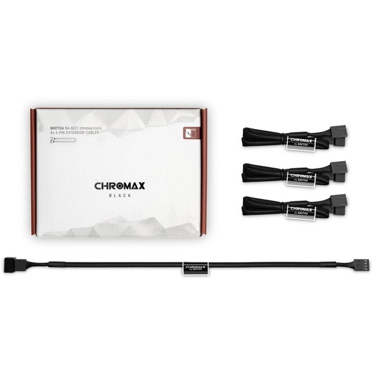 Noctua NA-SEC1 chromax.black Verlängerungskabel 30cm schwarz