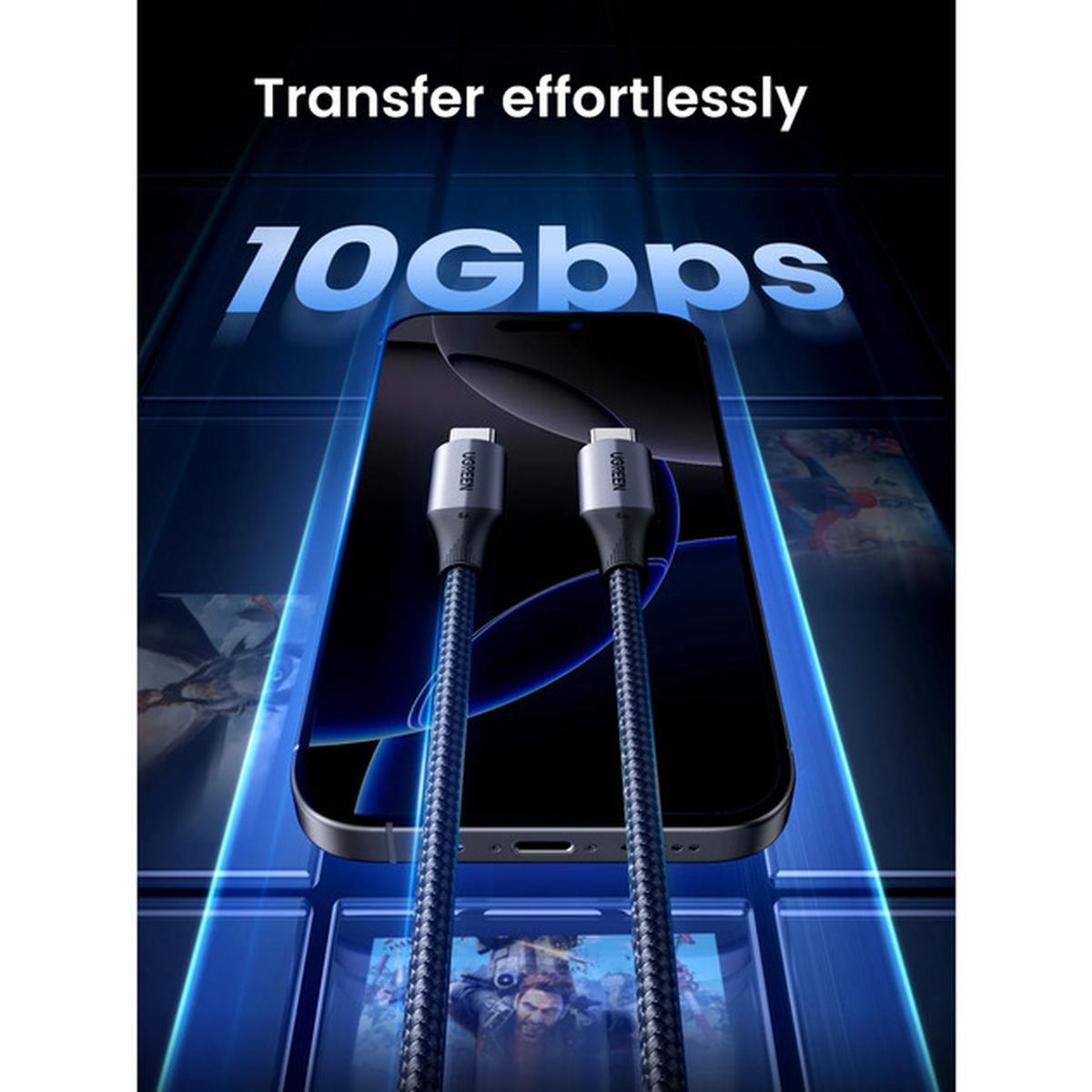 UGREEN 100W USB-C auf USB-C Kabel 10Gbps