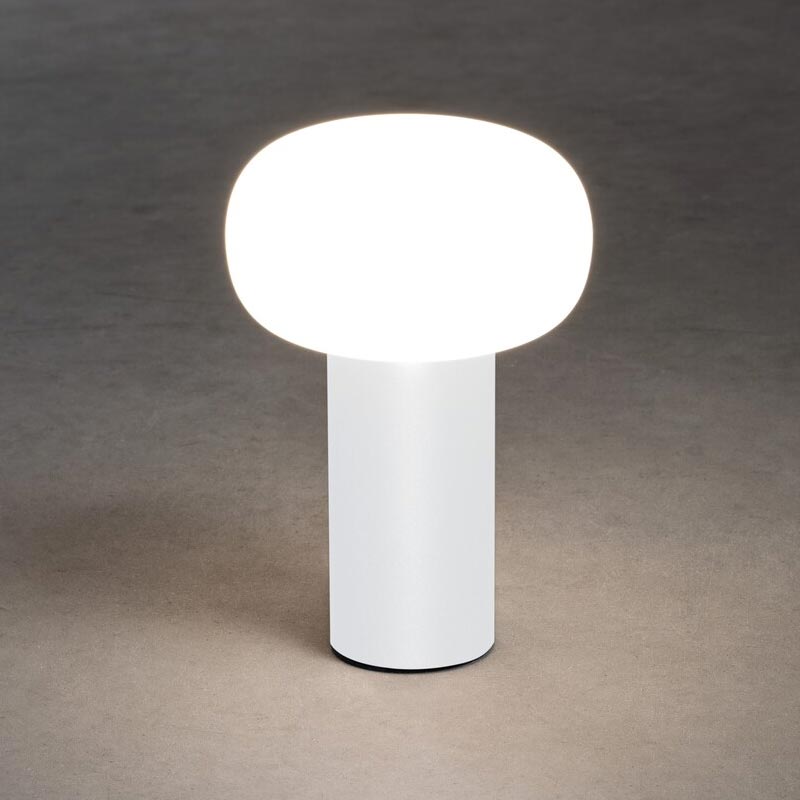 Konstsmide Antibes USB-Tischleuchte weiß, 2700/3000/4000K+RGB, dimmbar