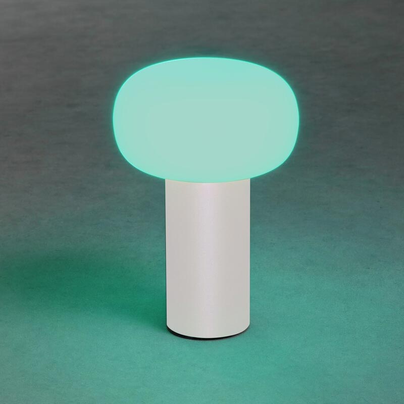 Konstsmide Antibes USB-Tischleuchte weiß, 2700/3000/4000K+RGB, dimmbar