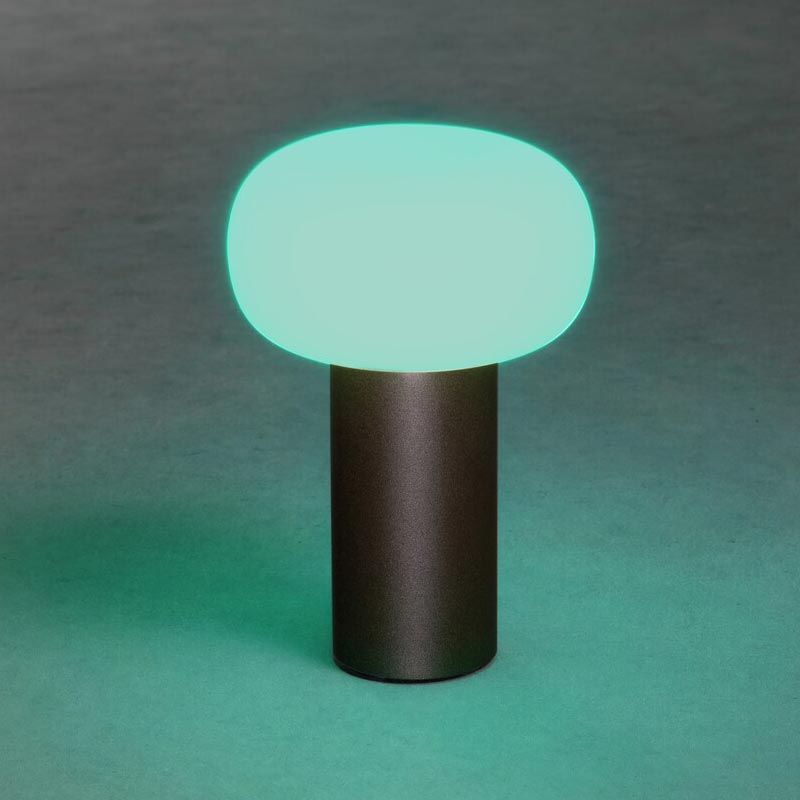 Konstsmide Antibes USB-Tischleuchte schwarz, 2700/3000/4000K+RGB, dimmbar