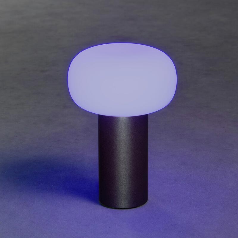 Konstsmide Antibes USB-Tischleuchte schwarz, 2700/3000/4000K+RGB, dimmbar