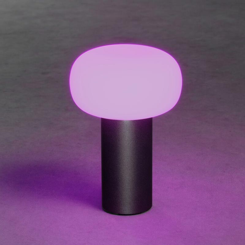 Konstsmide Antibes USB-Tischleuchte schwarz, 2700/3000/4000K+RGB, dimmbar