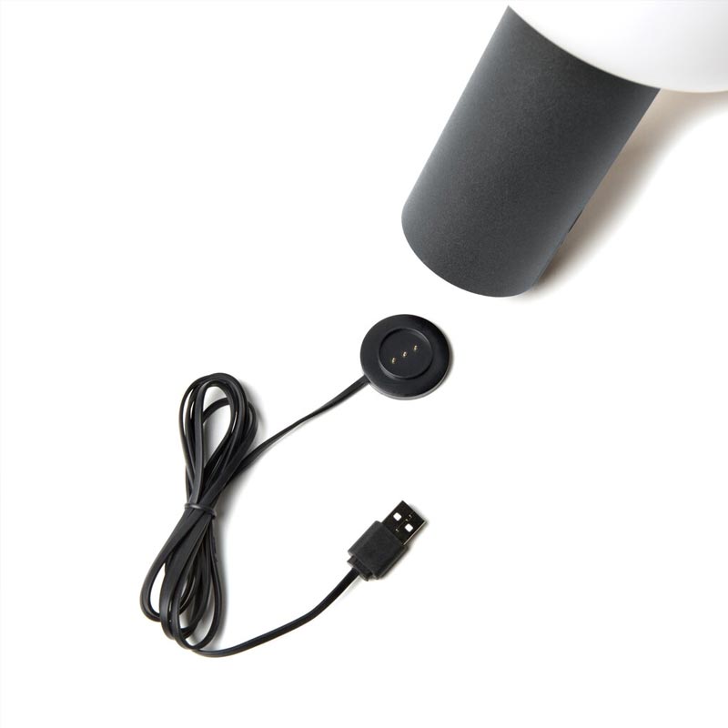 Konstsmide Antibes USB-Tischleuchte schwarz, 2700/3000/4000K+RGB, dimmbar