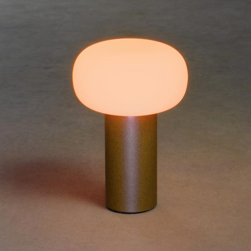 Konstsmide Antibes USB-Tischleuchte rost, 2700/3000/4000K+RGB, dimmbar