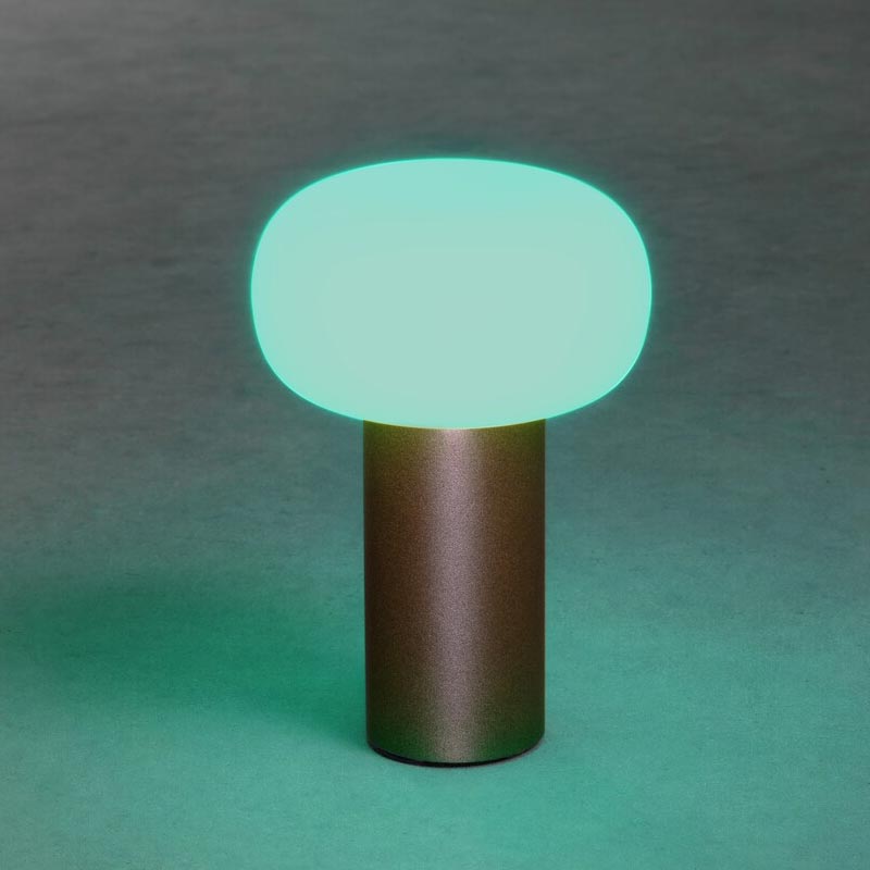 Konstsmide Antibes USB-Tischleuchte rost, 2700/3000/4000K+RGB, dimmbar