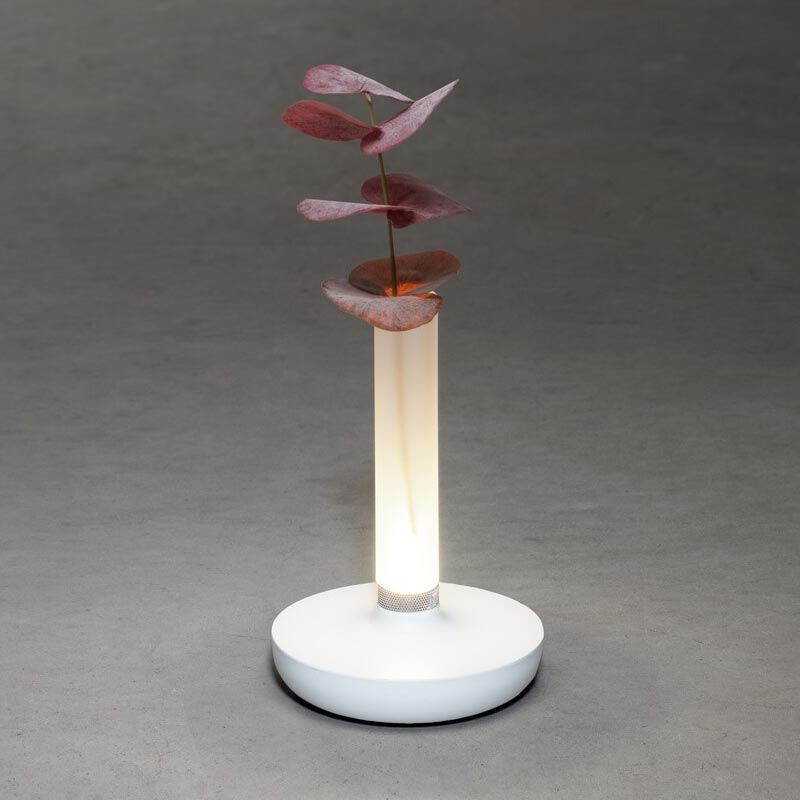 Konstsmide Biarritz USB-Tischleuchte weiß, 1800/2700/4000K, dimmbar