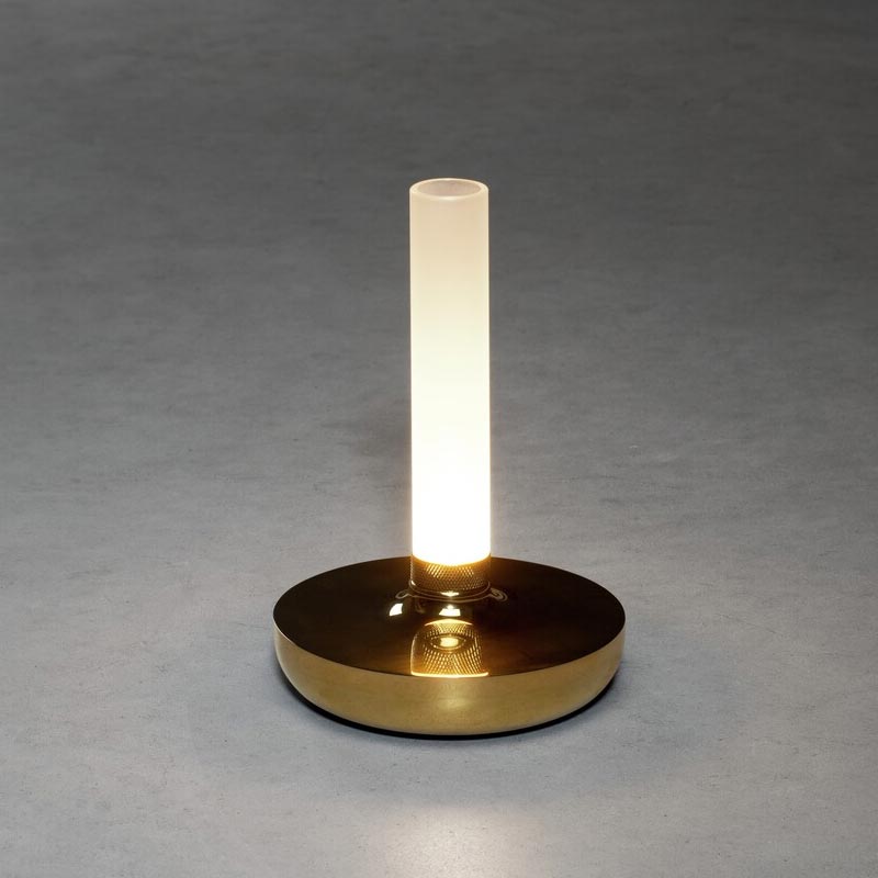 Konstsmide Biarritz USB-Tischleuchte gold, 1800/2700/4000K, dimmbar