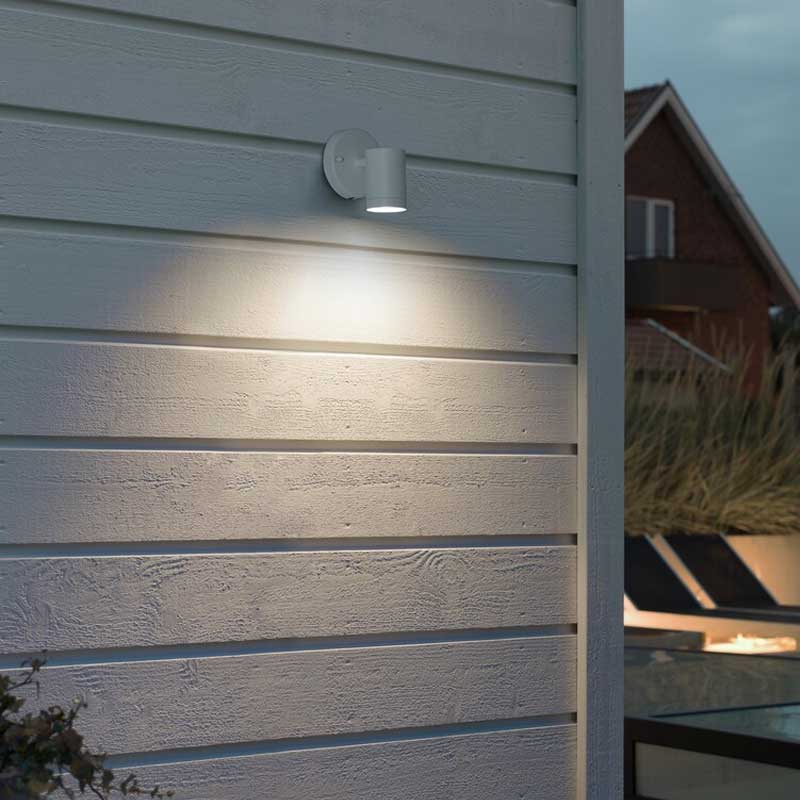 Konstsmide Modena ab LED Wandleuchte weiß, 4W, Glas