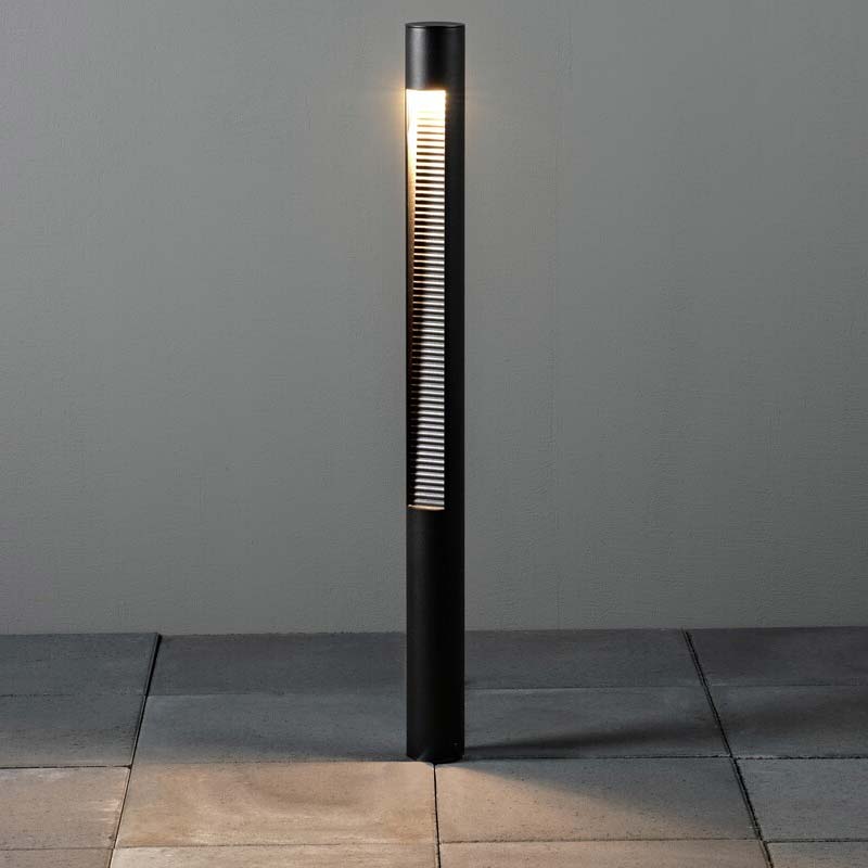 Konstsmide Udine LED Wegeleuchte schwarz, 12W, Glas