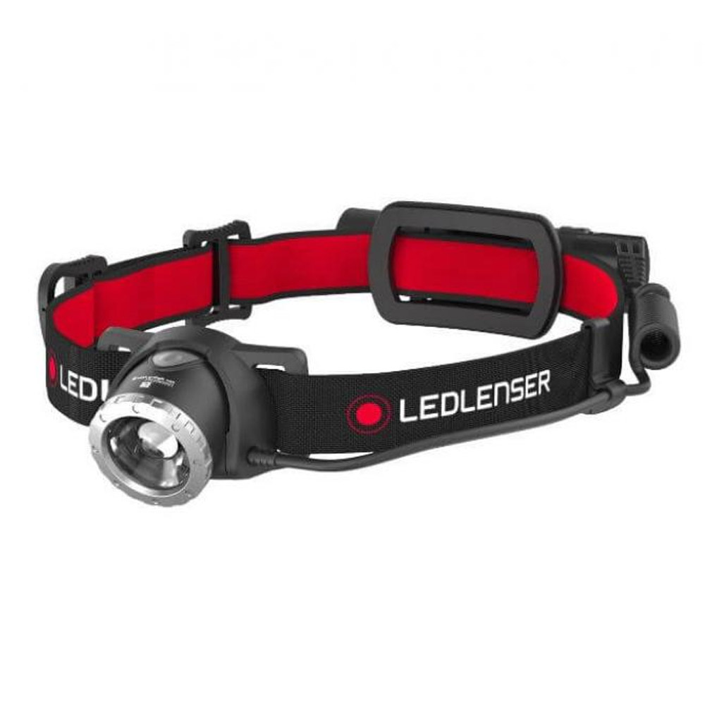 Ledlenser H8R Stirnband-Taschenlampe schwarz/rot