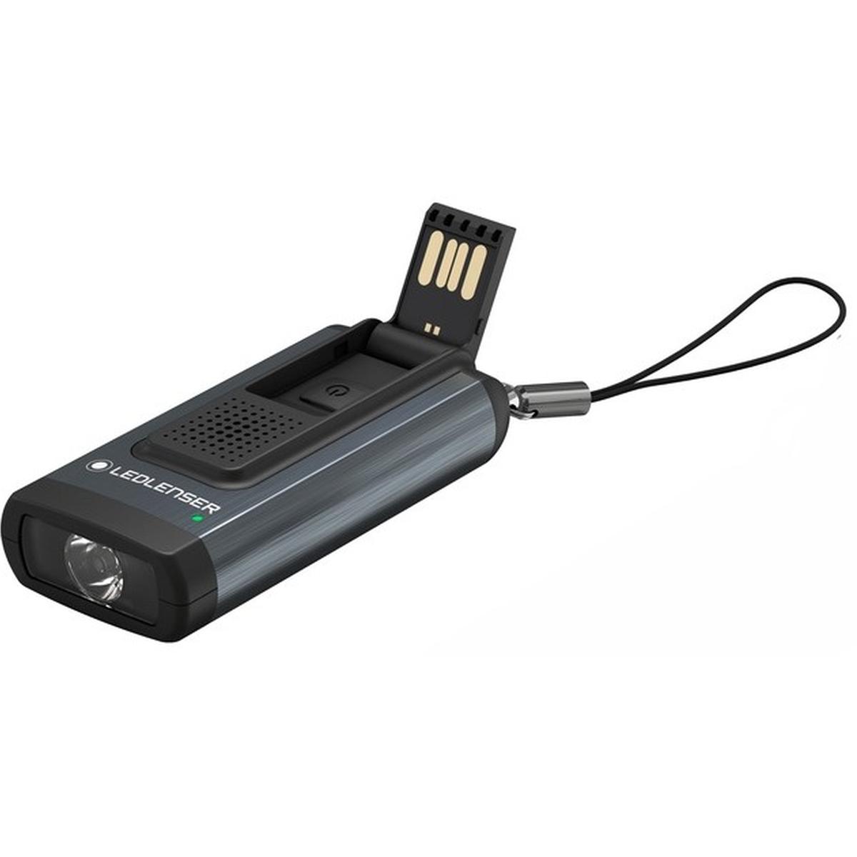 Ledlenser K6R Safety Schlüsselanhängerleuchte grau/schwarz