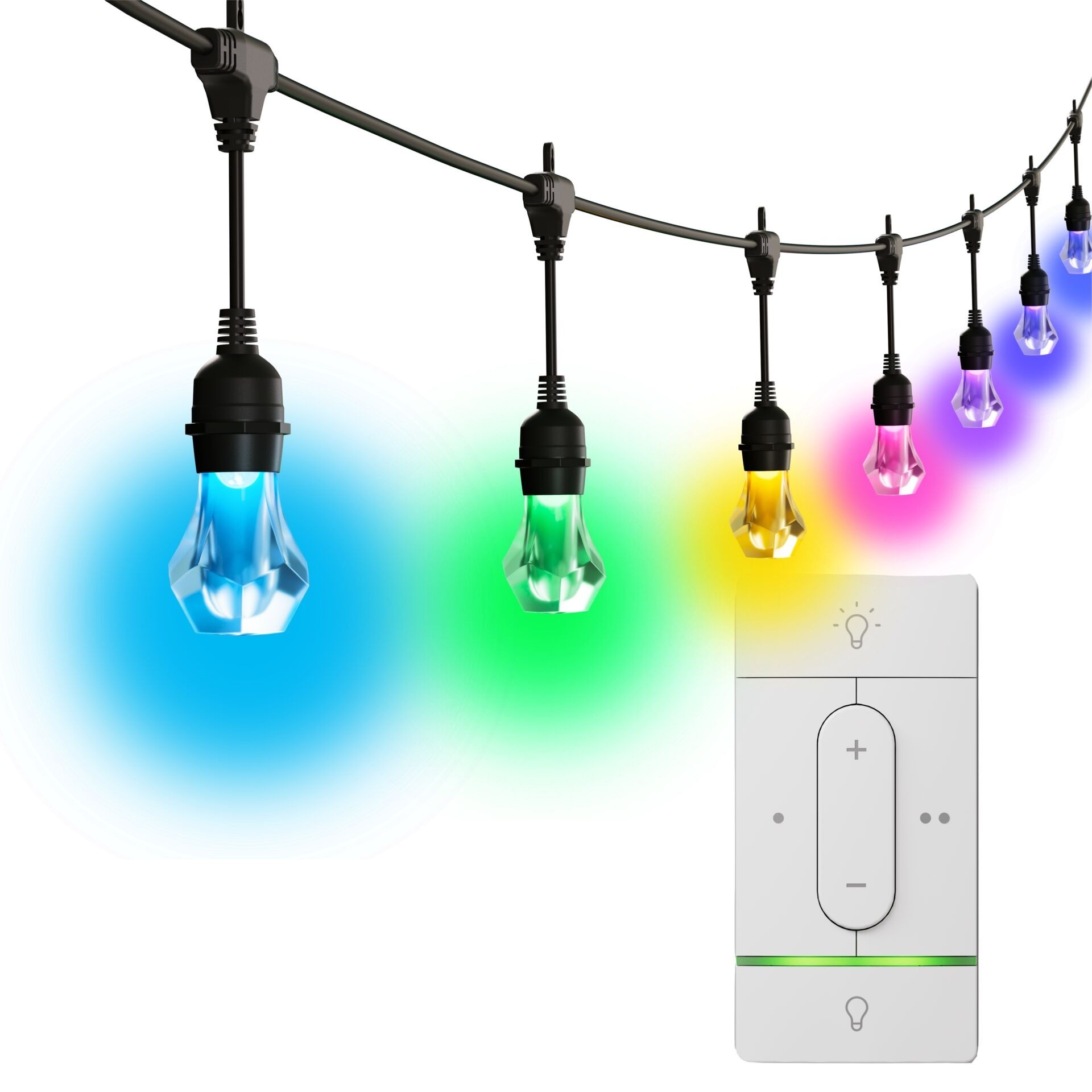 Nanoleaf Outdoor String Light Starter Bundle 15m mit Sense+ Switch LED-Lichterkette