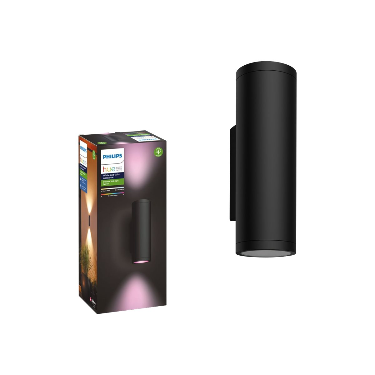 Philips Hue Appear Außenwandleuchte schwarz