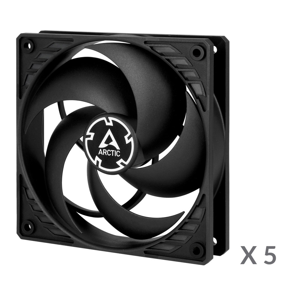 ARCTIC P12 Gehäuselüfter 120mm 5er Pack schwarz