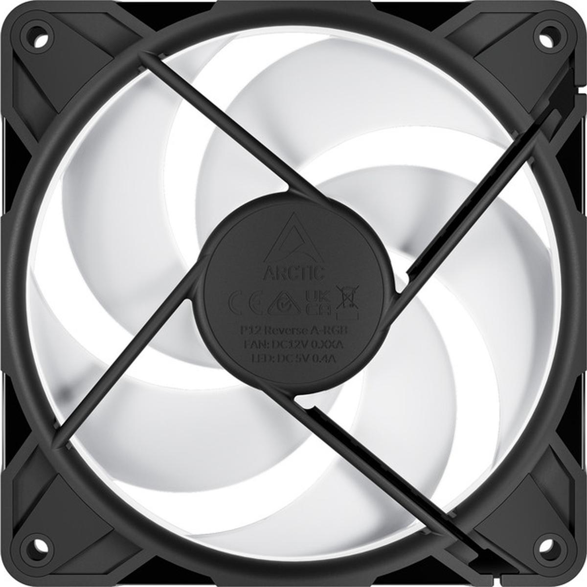 ARCTIC P12 Pro Reverse A-RGB 3 Pack 120mm PWM Lüfter schwarz (2.Wahl)