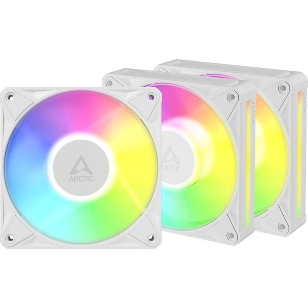 Arctic BioniX P12 A-RGB 120mm PWM Lüfter 3er-Pack weiß