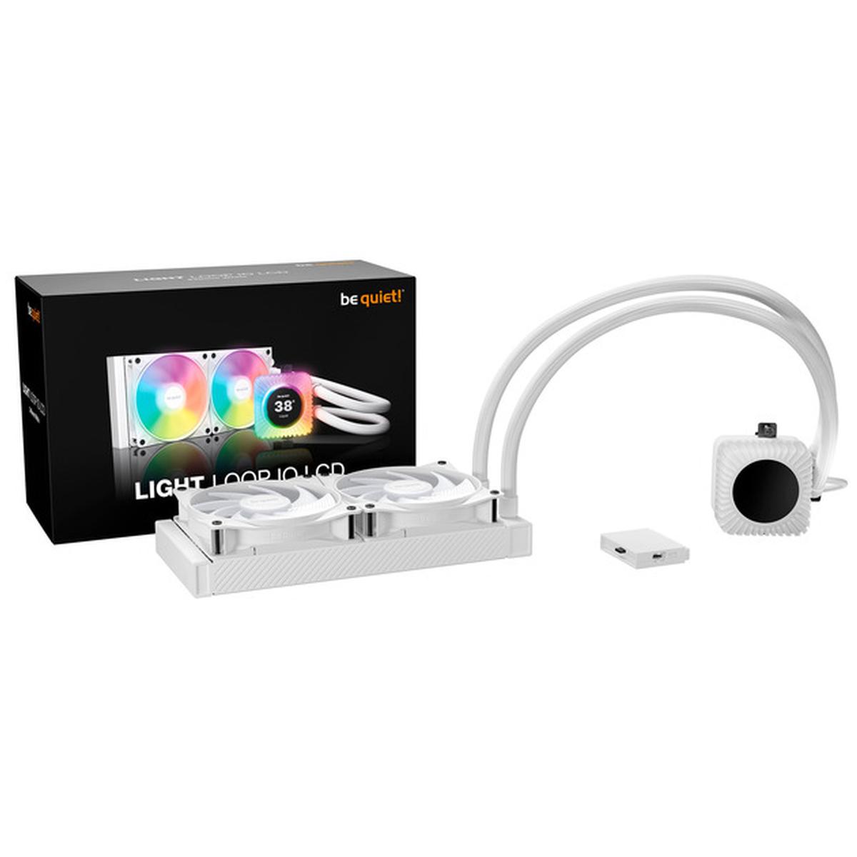 be quiet! Light Loop IO LCD 240mm CPU-Wasserkühlung weiß