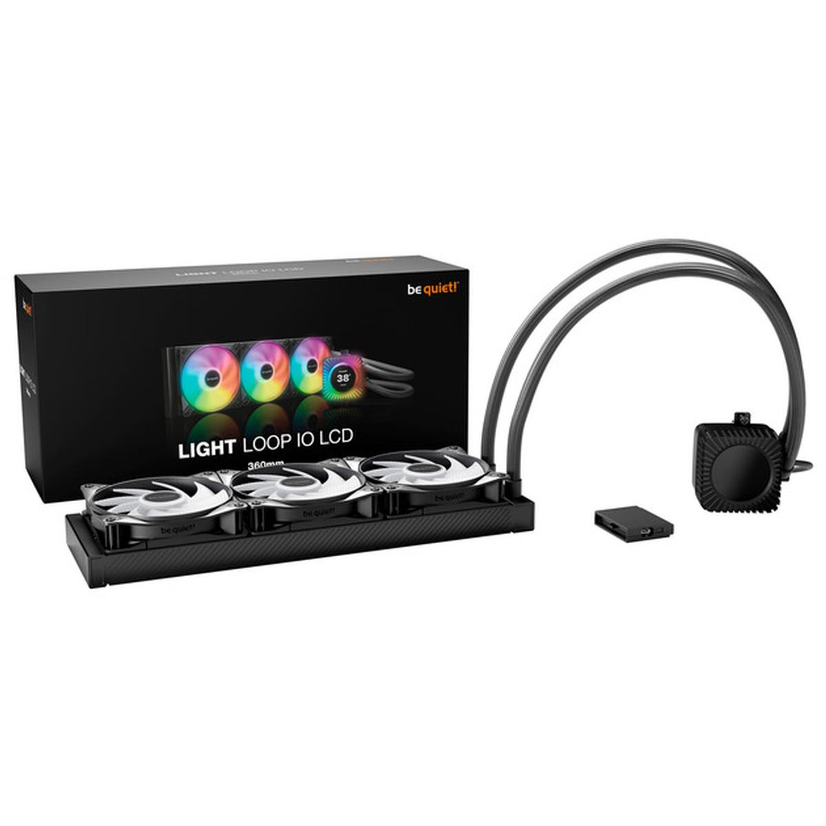 be quiet! Light Loop IO LCD 360mm CPU-Wasserkühlung schwarz