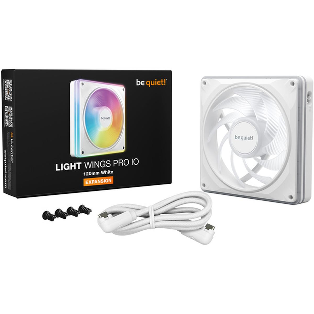 be quiet! Light Wings Pro IO 120mm Expansion Lüfter weiß