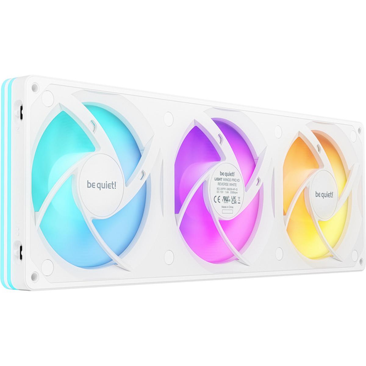be quiet! Light Wings Pro IO 360mm Reverse Single Frame Lüfter weiß