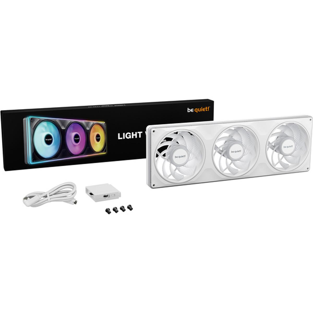 be quiet! Light Wings Pro IO 360mm Reverse Single Frame Lüfter weiß