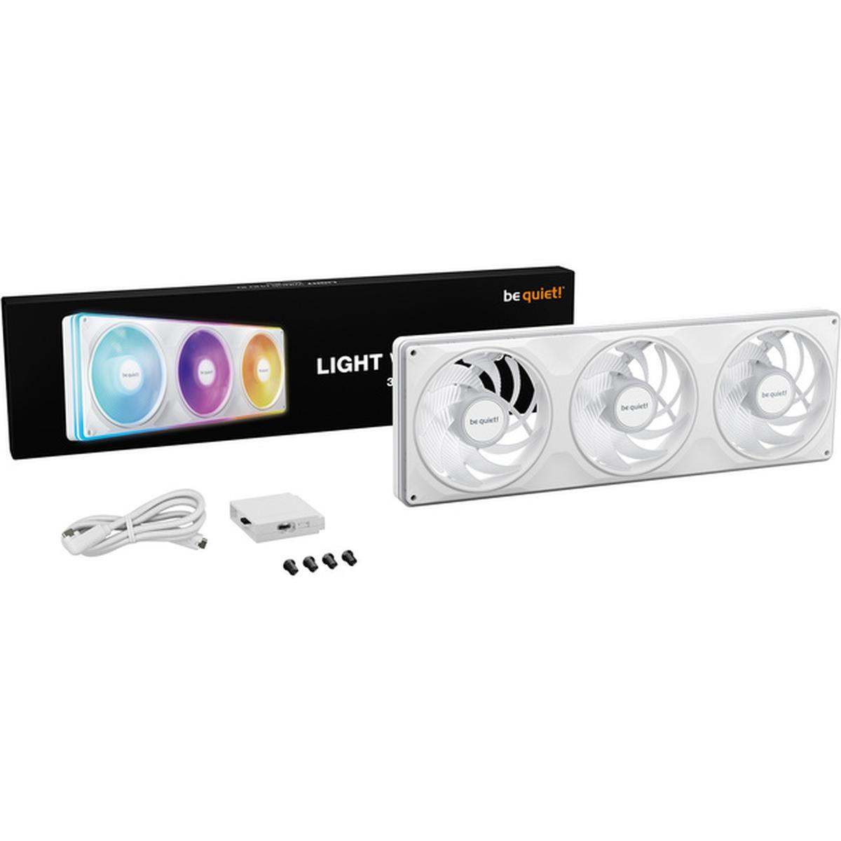 be quiet! Light Wings Pro IO 360mm Single Frame Lüfter weiß