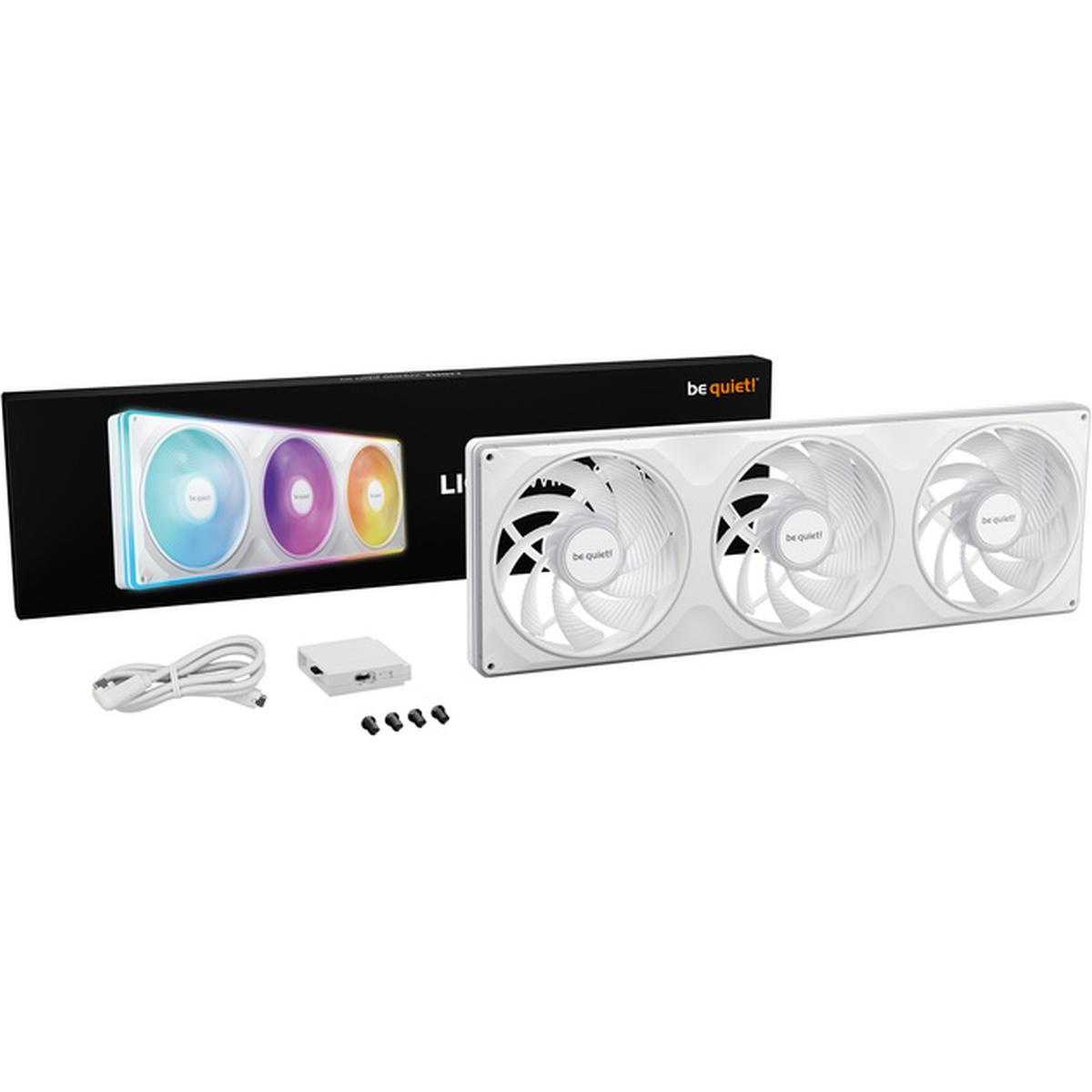 be quiet! Light Wings Pro IO 420mm Reverse Single Frame Lüfter weiß