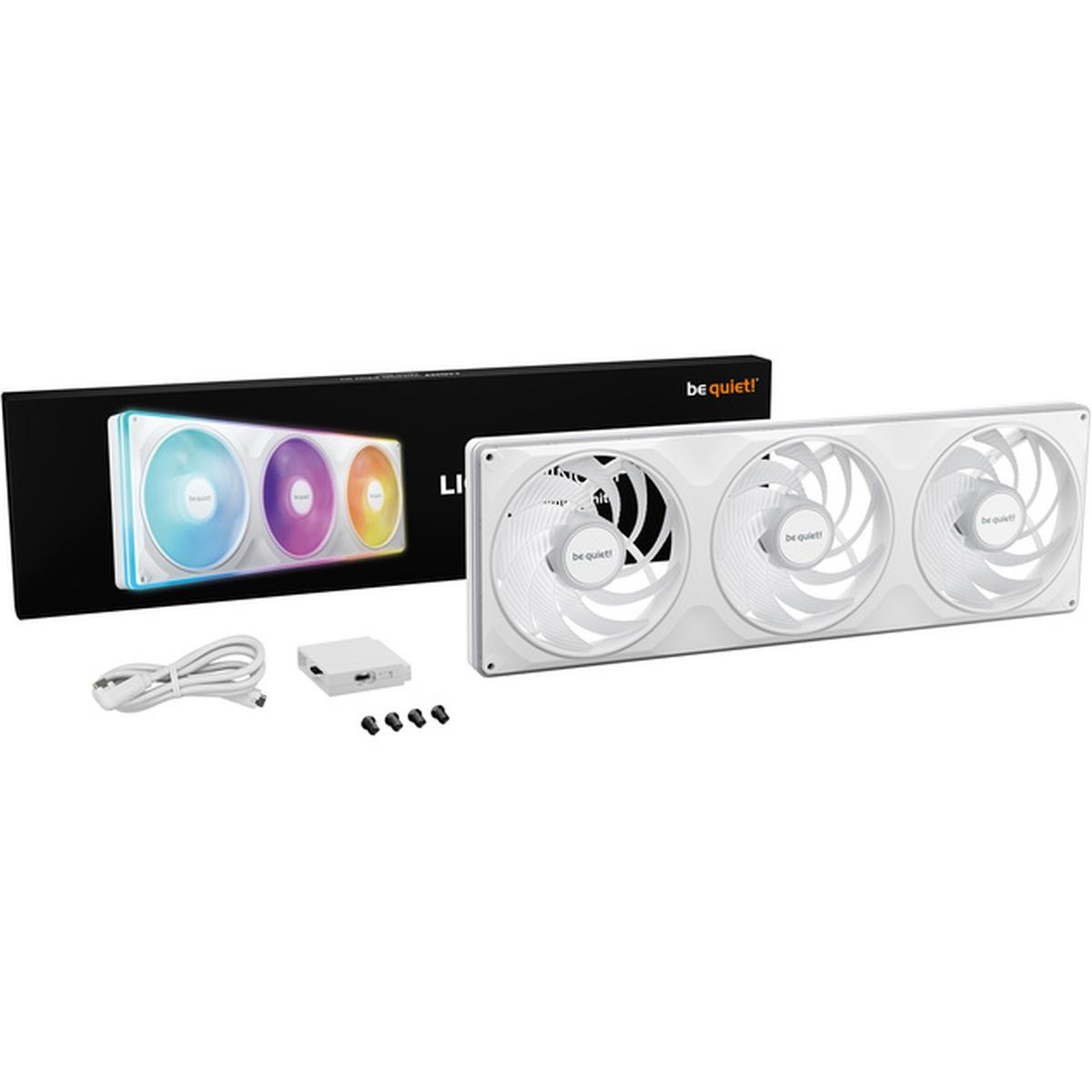 be quiet! Light Wings Pro IO 420mm Single Frame Lüfter weiß
