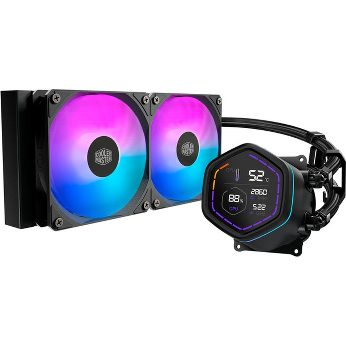 Cooler Master MasterLiquid Core Nex Digital 240 ARGB 240mm CPU-Wasserkühlung schwarz