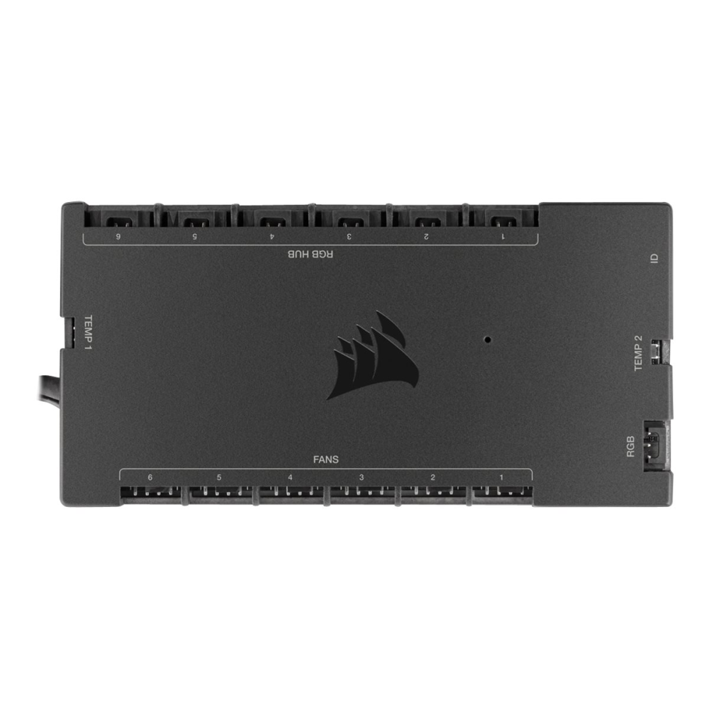 Corsair iCUE COMMANDER CORE XT Digitale Steuerung der Beleuchtung und Lüfterdrehzahl schwarz