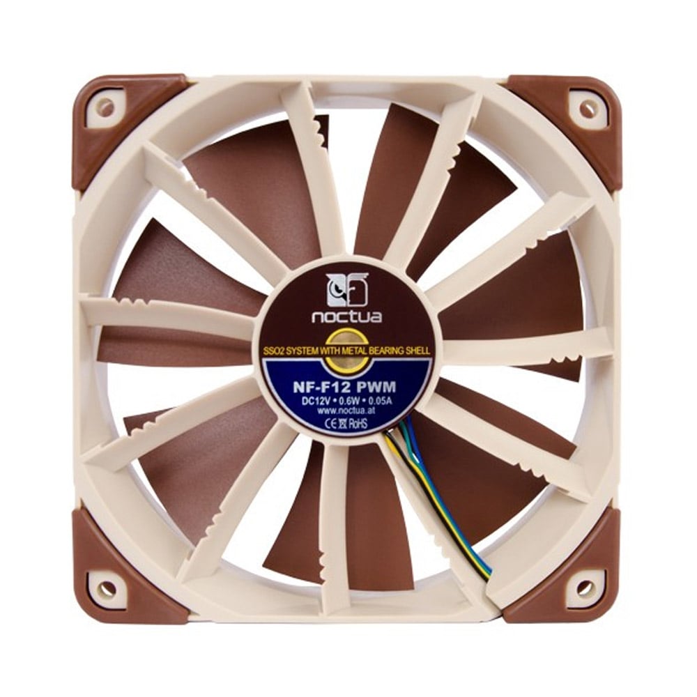 Noctua NF-F12 PWM Leiser Premium-Lüfter 4-Pin 120mm braun