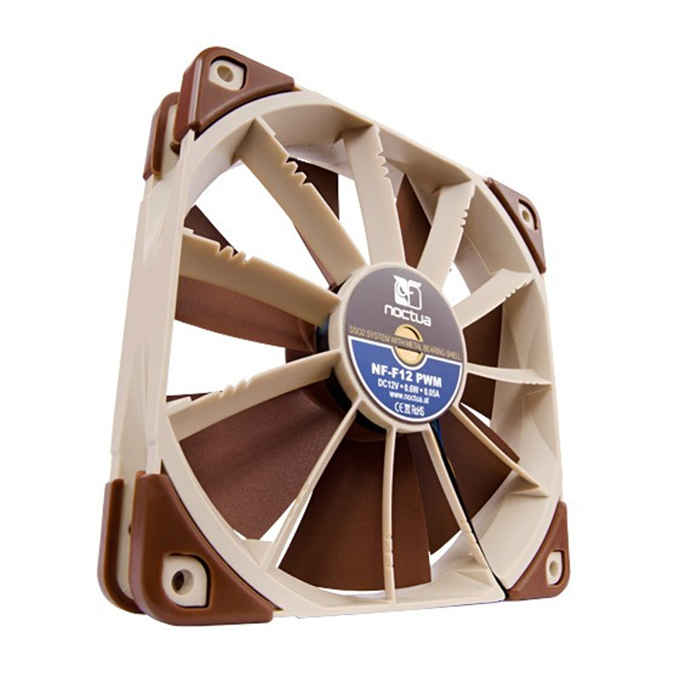 Noctua NF-F12 PWM Leiser Premium-Lüfter 4-Pin 120mm braun