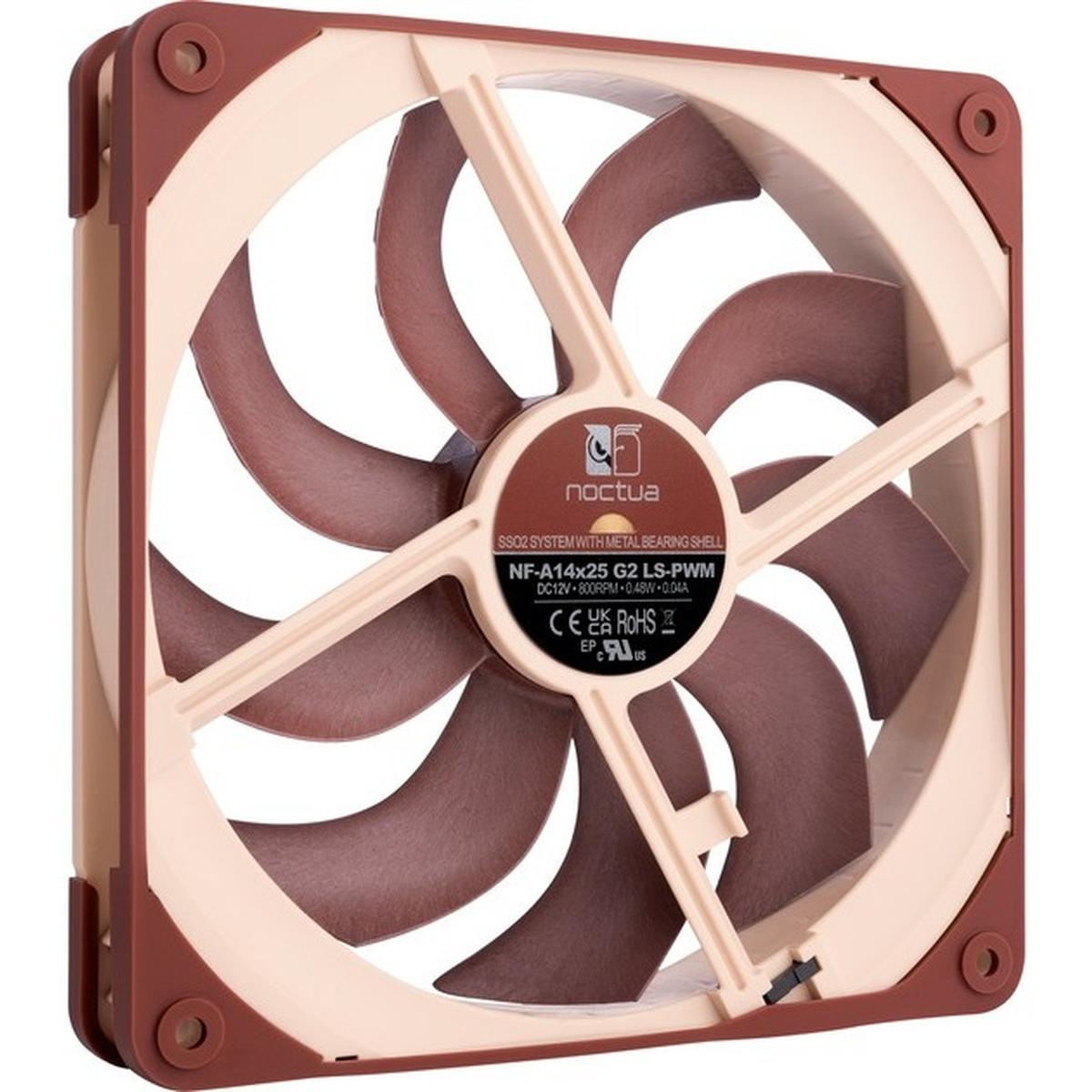 Noctua NF-A14x25 G2 LS-PWM 140mm PC-Lüfter braun